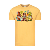 Vintage Mustard sports gnomies Vintage Tee - NancyCooperArtShop