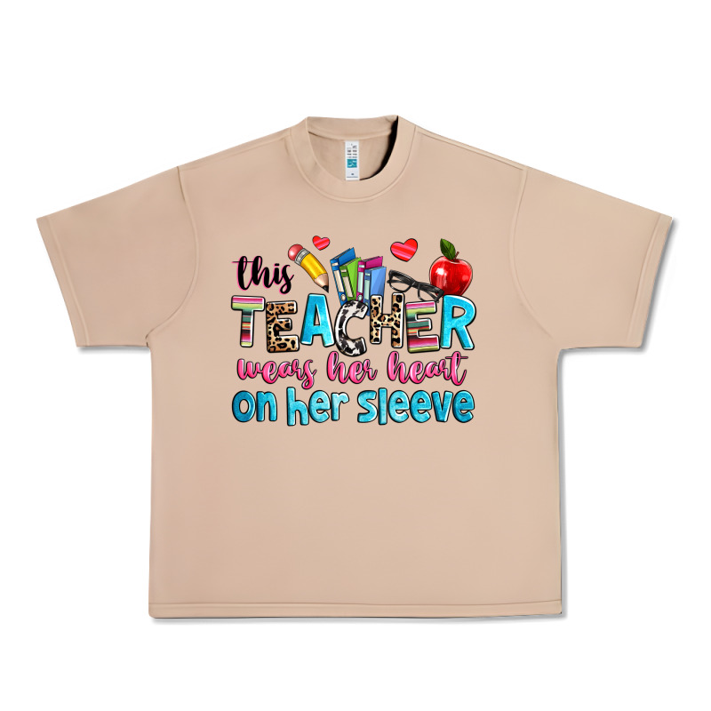 This Teacher Wears Her Her On Her Sleeve Urban Heavy Tee by NancyCooperArtShop | Teevron