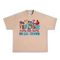 Burro this teacher wears her her on her sleeve Urban Heavy Tee - NancyCooperArtShop