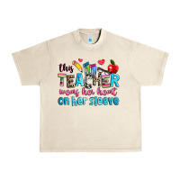 Sandshell this teacher wears her her on her sleeve Urban Heavy Tee - NancyCooperArtShop