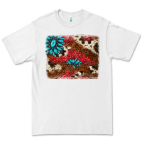 White gemstone cowhide background Premium Tee - AdoDesignShop