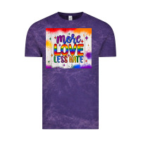 Cloud Purple more love less hate tumbler Vintage Tee - JahusDesignShop