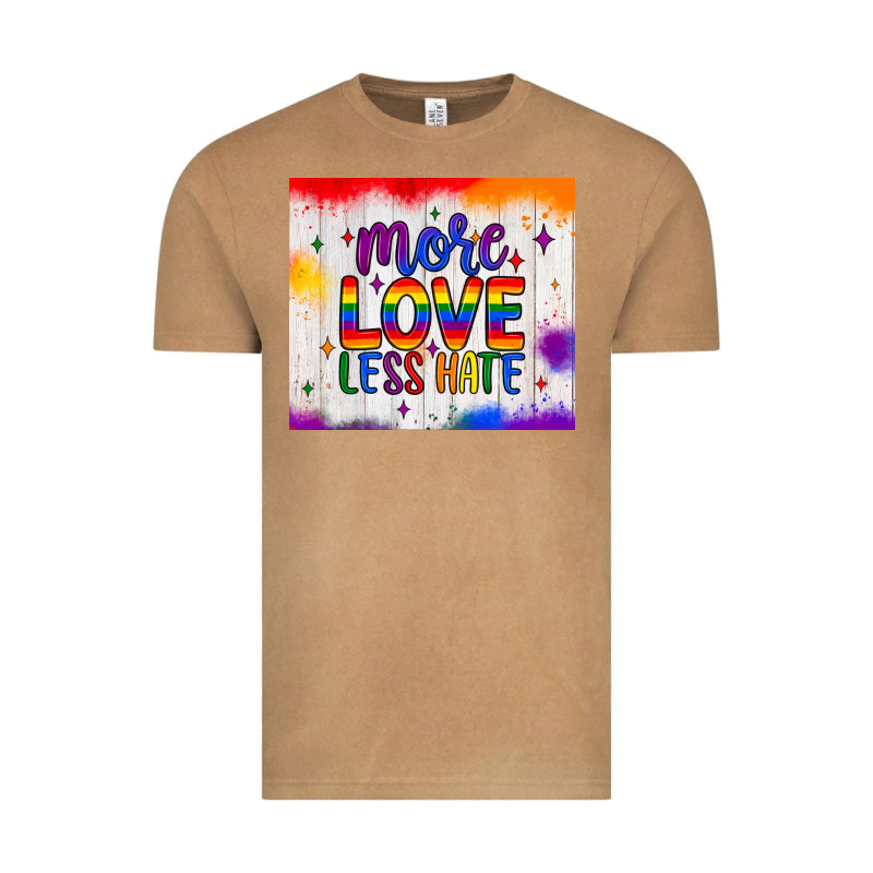 More Love Less Hate Tumbler Vintage Tee by JahusDesignShop | Teevron