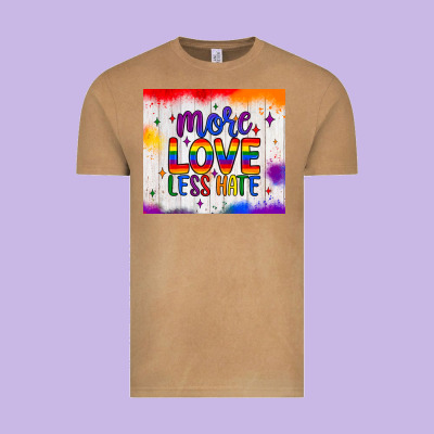 More Love Less Hate Tumbler Vintage Tee Designed By Jahusdesignshop