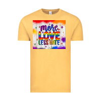 Vintage Mustard more love less hate tumbler Vintage Tee - JahusDesignShop