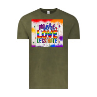 Vintage Olive more love less hate tumbler Vintage Tee - JahusDesignShop