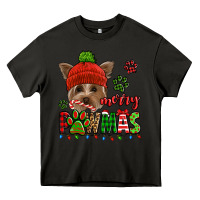 Asphalt merry pawmas christmas yorkie Heavy Core Tee - Jasminsmagicworld