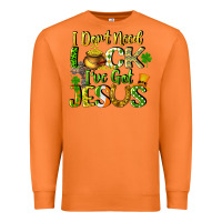 Carrot I don't need luck i've got Jesus Premium Sweatshirt - CowGirlArtShop