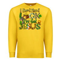 Lemon I don't need luck i've got Jesus Premium Sweatshirt - CowGirlArtShop