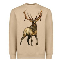Mushroom elk deer Heavyweight Sweatshirt - LillyAllenDesigns