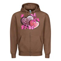 Chestnut Cancer hearts Cancer Awaneress Zipper Hoodie - HowdyJamesFarm