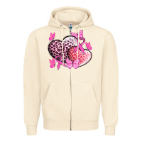 Sandshell Cancer hearts Cancer Awaneress Zipper Hoodie - HowdyJamesFarm