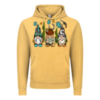 Vintage Mustard western gnomies Vintage Hoodie - NancyCooperArtShop
