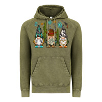 Vintage Olive western gnomies Vintage Hoodie - NancyCooperArtShop