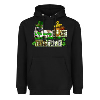 Black St. Patrick's cat who needs luck when you are this Heavyweight Hoodie - CowGirlArtShop