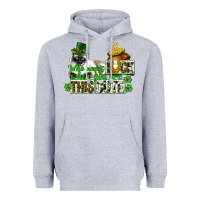 Heather Grey St. Patrick's cat who needs luck when you are this Heavyweight Hoodie - CowGirlArtShop