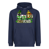 Navy St. Patrick's cat who needs luck when you are this Heavyweight Hoodie - CowGirlArtShop