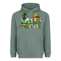 Sage St. Patrick's cat who needs luck when you are this Heavyweight Hoodie - CowGirlArtShop