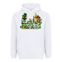 White St. Patrick's cat who needs luck when you are this Heavyweight Hoodie - CowGirlArtShop