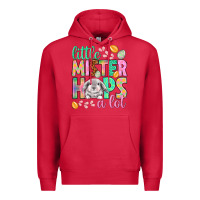 Little Mister Hops A Lot Easter Day Premium Hoodie | Teevron