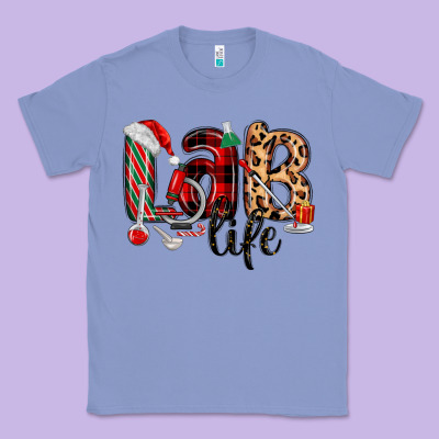 Lab Life Christmas Classic Tee Designed By Maliassmallbusiness