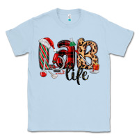 Dusty Blue lab life christmas Classic Tee - MaliasSmallBusiness