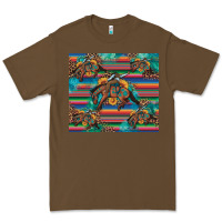 Cacao bucking bronco serape turquoise Premium Tee - Artiststas