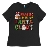 Black made in santa claus ado Ladies Tee - AdoDesignShop