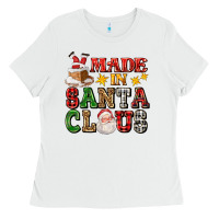 White made in santa claus ado Ladies Tee - AdoDesignShop