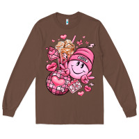 Chestnut retro valentines day Long Sleeve Tee - LillyAllenDesigns