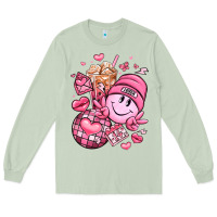 Matcha retro valentines day Long Sleeve Tee - LillyAllenDesigns