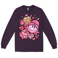 Plum retro valentines day Long Sleeve Tee - LillyAllenDesigns