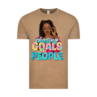 Vintage Coffee chasing goals not people Vintage Tee - NancyCooperArtShop