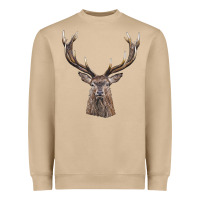 Mushroom elk deer head Heavyweight Sweatshirt - LillyAllenDesigns