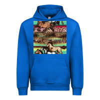 Cobalt horses seamless pattern Urban Hoodie - BundleAndBundleShop