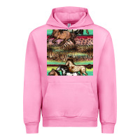 Fuchsia Pink horses seamless pattern Urban Hoodie - BundleAndBundleShop