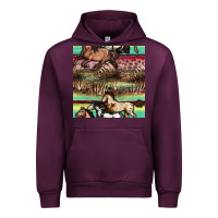 Mauve Wine horses seamless pattern Urban Hoodie - BundleAndBundleShop