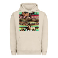 Pigment French Oak horses seamless pattern Urban Hoodie - BundleAndBundleShop