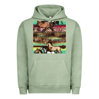Pigment Oil Green horses seamless pattern Urban Hoodie - BundleAndBundleShop