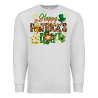 Dove Grey Happy St. Patrick's Day Premium Sweatshirt - HowdyJamesFarm