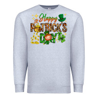 Heather Grey Happy St. Patrick's Day Premium Sweatshirt - HowdyJamesFarm