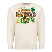 Sandshell Happy St. Patrick's Day Premium Sweatshirt - HowdyJamesFarm