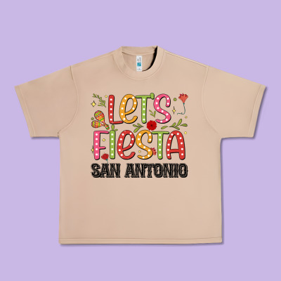Lets Fiesta San Antonio Urban Heavy Tee Designed By Jahusdesignshop