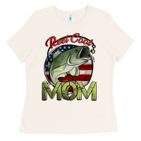 Bone reel cool mom fishing Ladies Tee - Jasminsmagicworld