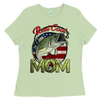 Matcha reel cool mom fishing Ladies Tee - Jasminsmagicworld