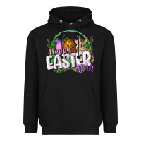 Black happy easHappy Easter y'all Easter Day Heavyweight Hoodie - CowGirlArtShop