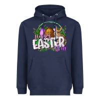 Navy happy easHappy Easter y'all Easter Day Heavyweight Hoodie - CowGirlArtShop