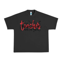 Pigment Black christmas teacher Urban Heavy Tee - MaliasSmallBusiness