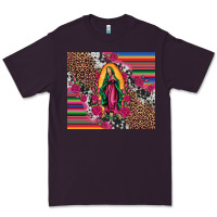Plum our lady of guadalupe serape background tumbler Premium Tee - Artiststas