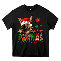 Black merry pawmas christmas german shepherd Heavy Core Tee - Jasminsmagicworld